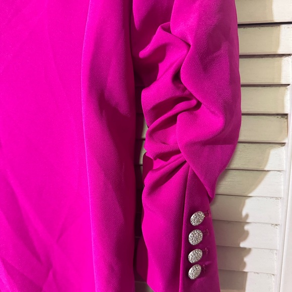 Dress Generation Love Magenta double breasted dress rhinestone buttons Size M - Picture 6 of 7